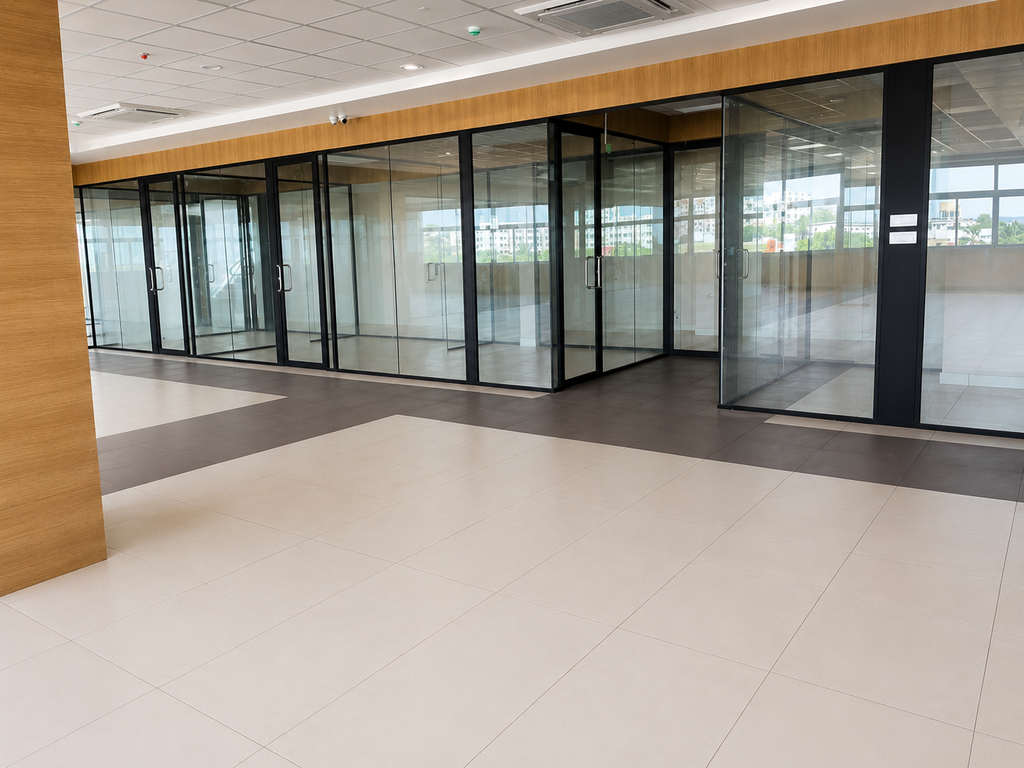 Cabin and circulation view on the 3rd floor at ZenoVus Park